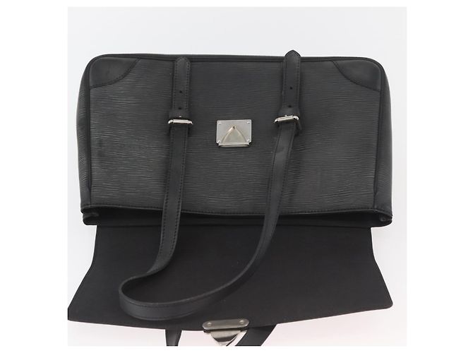 LOUIS VUITTON Borsa a Mano Epi Segur MM Nera M58862 LV Auth ka3751 Nero - vista 15