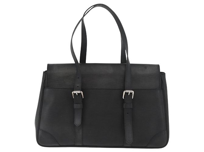 LOUIS VUITTON Borsa a Mano Epi Segur MM Nera M58862 LV Auth ka3751 Nero - vista 3