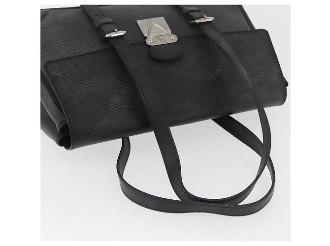 LOUIS VUITTON Borsa a Mano Epi Segur MM Nera M58862 LV Auth ka3751 Nero - vista 6