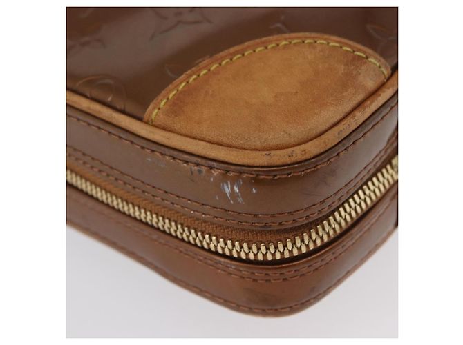 LOUIS VUITTON Borsa a Mano Monogram Vernis Van Damme Bronzo M91125 LV Auth YKZ119 - vista 16