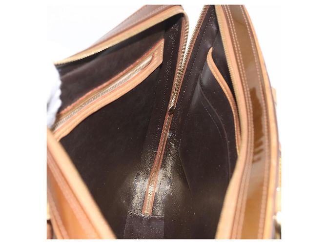 LOUIS VUITTON Borsa a Mano Monogram Vernis Van Damme Bronzo M91125 LV Auth YKZ119 - vista 20