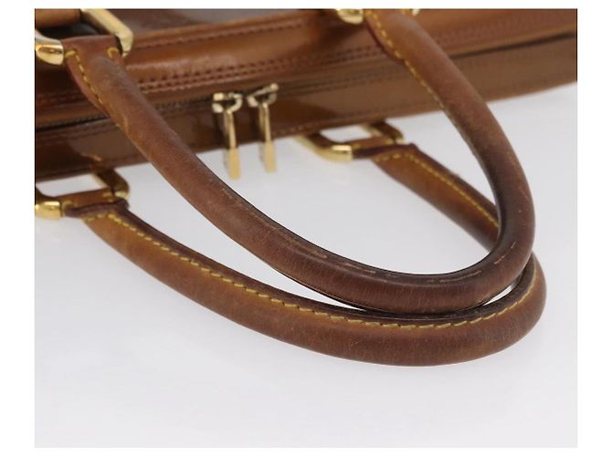 LOUIS VUITTON Borsa a Mano Monogram Vernis Van Damme Bronzo M91125 LV Auth YKZ119 - vista 8