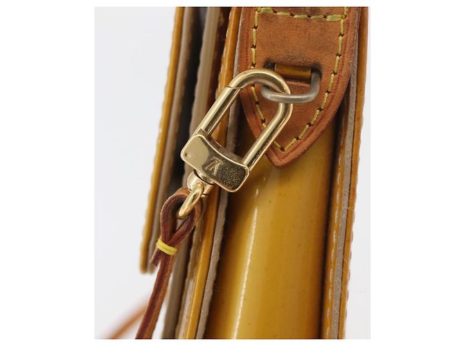 LOUIS VUITTON Bolsa de Accesorios Motto Monogram Vernis Beige M91136 LV Auth INZ016 - vista 18