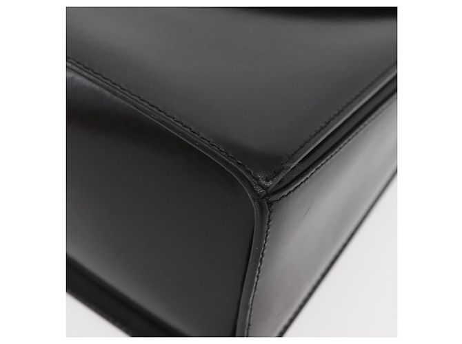 BALLY Borsa a mano in pelle 2 vie Nero Oro Auth YKZ1052 D'oro - vista 13