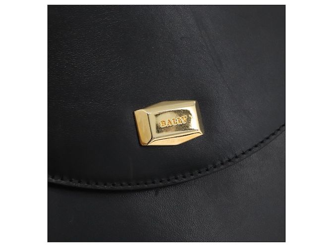 BALLY Borsa a mano in pelle 2 vie Nero Oro Auth YKZ1052 D'oro - vista 16