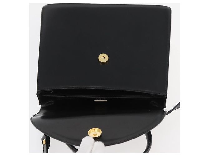 BALLY Borsa a mano in pelle 2 vie Nero Oro Auth YKZ1052 D'oro - vista 17