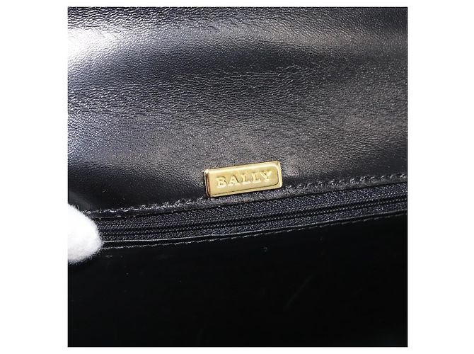 BALLY Borsa a mano in pelle 2 vie Nero Oro Auth YKZ1052 D'oro - vista 18