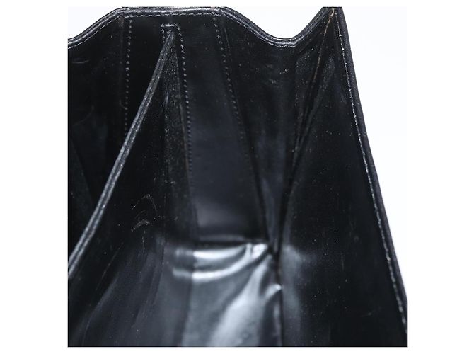 BALLY Borsa a mano in pelle 2 vie Nero Oro Auth YKZ1052 D'oro - vista 23