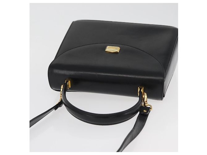 BALLY Borsa a mano in pelle 2 vie Nero Oro Auth YKZ1052 D'oro - vista 6