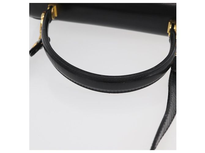 BALLY Borsa a mano in pelle 2 vie Nero Oro Auth YKZ1052 D'oro - vista 7