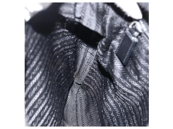 Borsa a Spalla PRADA Nylon Nero Argento Autentica BAZ163 - vista 20