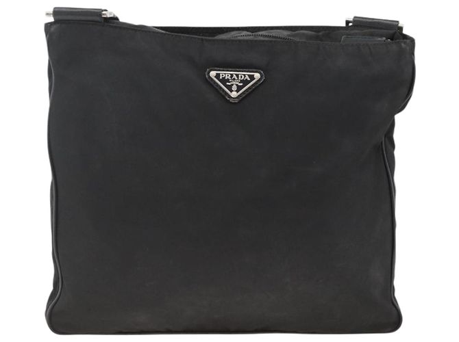 Borsa a Spalla PRADA Nylon Nero Argento Autentica BAZ163 - vista 3