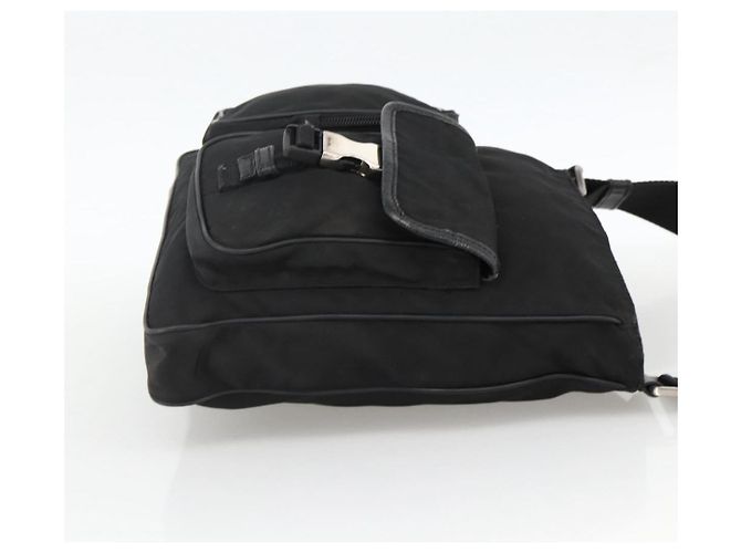 Borsa a Spalla PRADA Nylon Nero Argento Autentica BAZ163 - vista 5