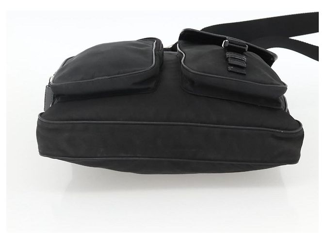 Borsa a Spalla PRADA Nylon Nero Argento Autentica BAZ163 - vista 9