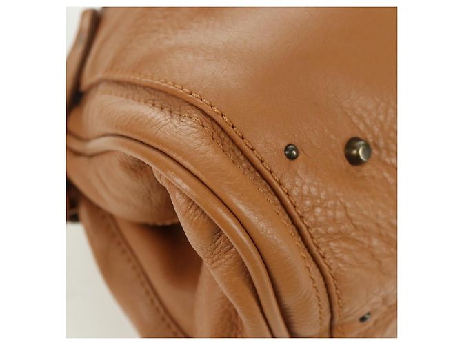 Chloé Borsa a mano Chloe Paddington in pelle marrone oro argento autentica am11221SAM D'oro - vista 10