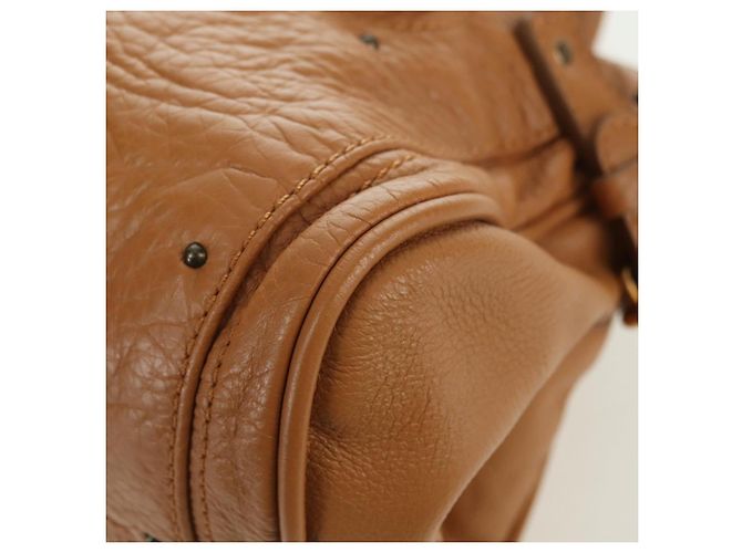Chloé Borsa a mano Chloe Paddington in pelle marrone oro argento autentica am11221SAM D'oro - vista 13