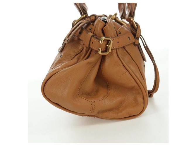 Chloé Borsa a mano Chloe Paddington in pelle marrone oro argento autentica am11221SAM D'oro - vista 5
