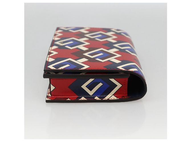 GUCCI Spielkartenetui Geometrisch G PVC Rot Blau Auth 174169SAM - Ansicht 5