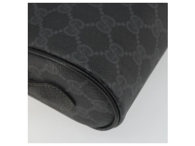 Borsa Sherry Line GG Supreme Web di GUCCI in PVC nero e oro 119 02 087 Auth YKZ950 D'oro - vista 13