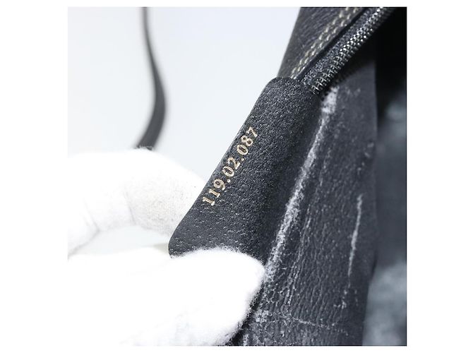 Borsa Sherry Line GG Supreme Web di GUCCI in PVC nero e oro 119 02 087 Auth YKZ950 D'oro - vista 22