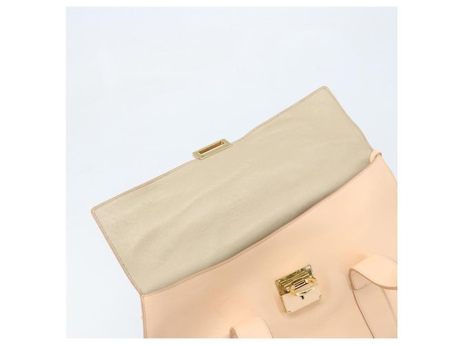 Borsa a mano in pelle Gancini Salvatore Ferragamo Rosa Oro Auth BSZ659 D'oro - vista 18