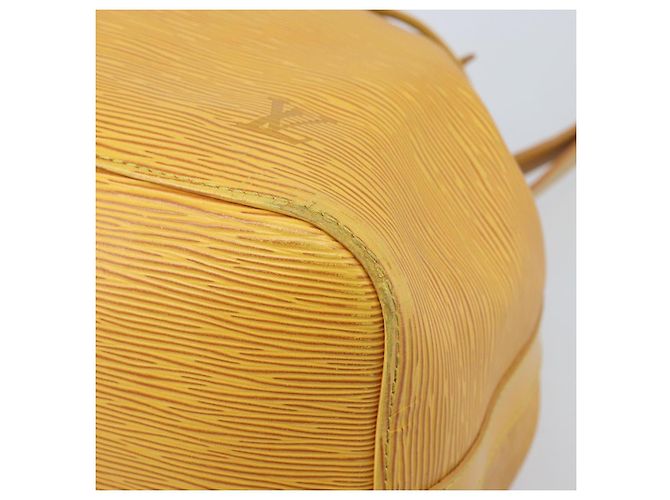 Noe LOUIS VUITTON Borsa a Spalla Petit Noé Epi Gialla M44109 LV Auth ARZ759 Giallo - vista 10
