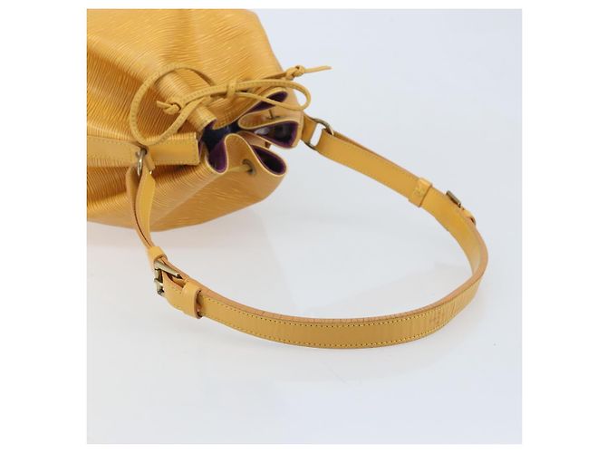 Noe LOUIS VUITTON Borsa a Spalla Petit Noé Epi Gialla M44109 LV Auth ARZ759 Giallo - vista 7