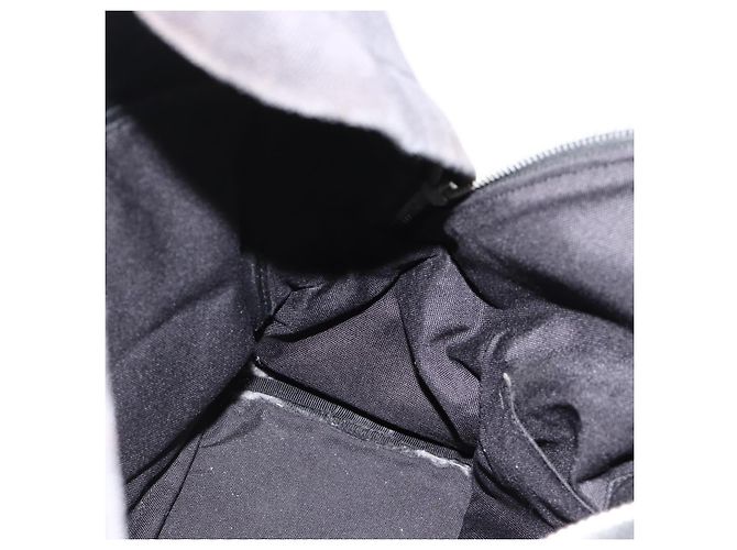 Zaino in tela nero e argento SAINT LAURENT Auth bs34220 - vista 22