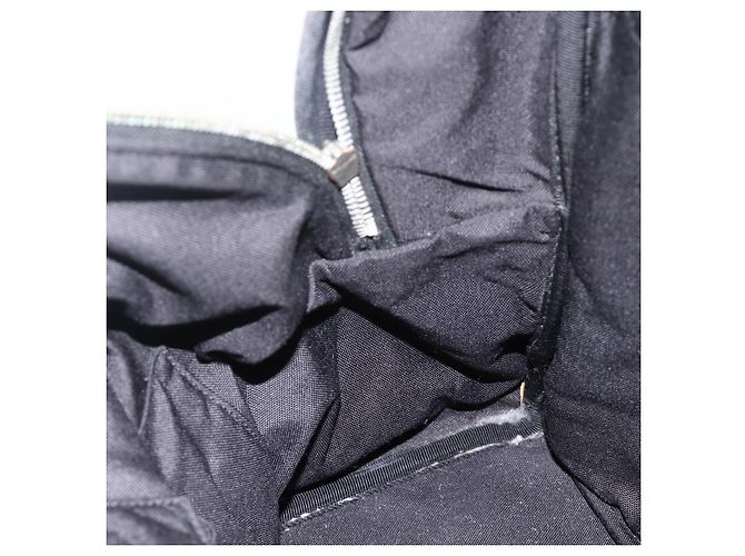 Zaino in tela nero e argento SAINT LAURENT Auth bs34220 - vista 23