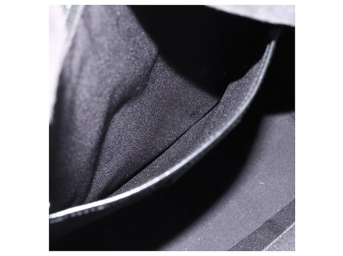 Zaino in tela nero e argento SAINT LAURENT Auth bs34220 - vista 26
