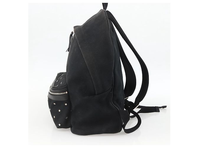 Zaino in tela nero e argento SAINT LAURENT Auth bs34220 - vista 5