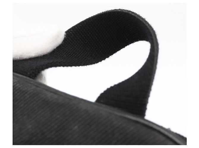 Zaino in tela nero e argento SAINT LAURENT Auth bs34220 - vista 8