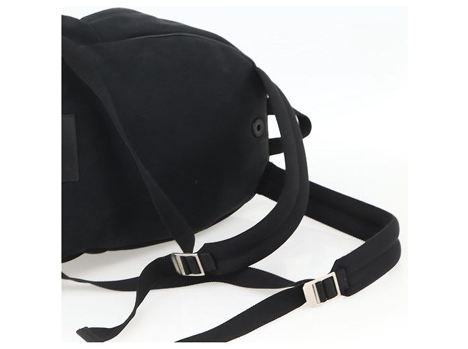 Zaino in tela nero e argento SAINT LAURENT Auth bs34220 - vista 9
