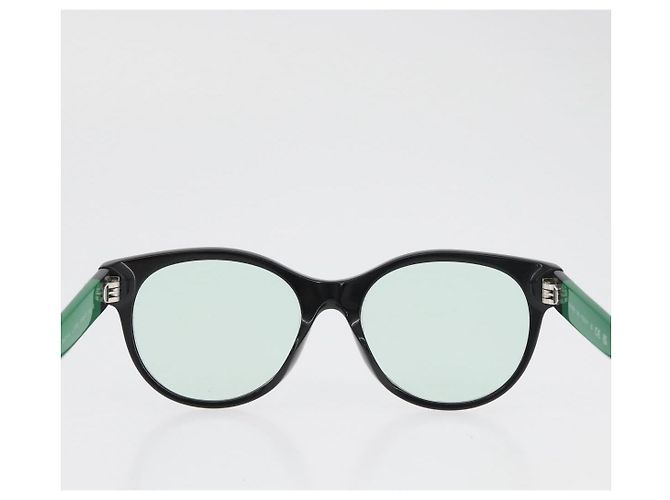 CHANEL COCO Mark Glasses plastic Green CC Auth BAZ663 - view 3