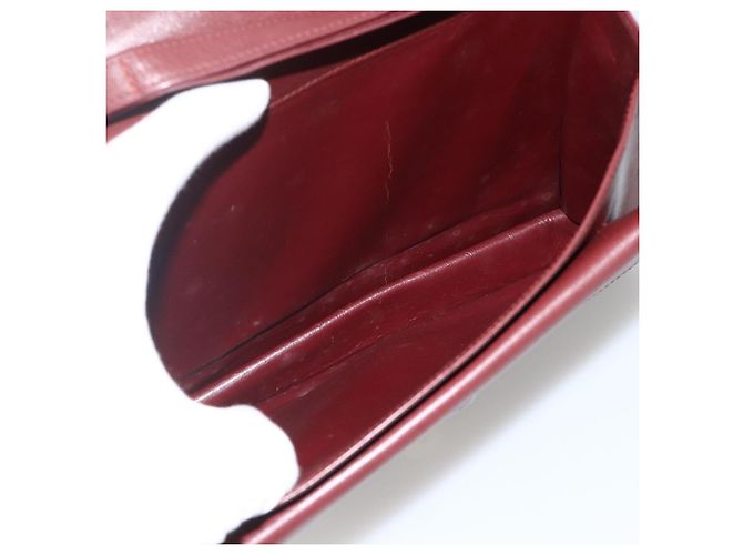 CARTIER Must Line Borsa Clutch in Pelle 2 Set Bordeaux Auth 174426 - vista 16