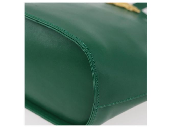 Borsa a Spalla Salvatore Ferragamo in Pelle Verde Oro Auth 167004A D'oro - vista 11