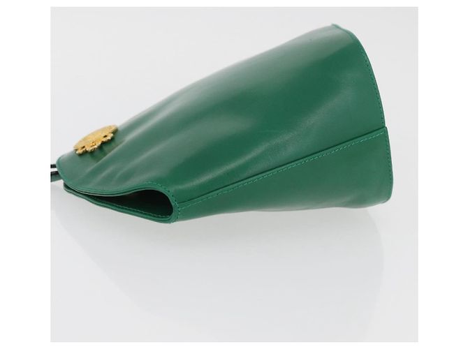 Borsa a Spalla Salvatore Ferragamo in Pelle Verde Oro Auth 167004A D'oro - vista 5