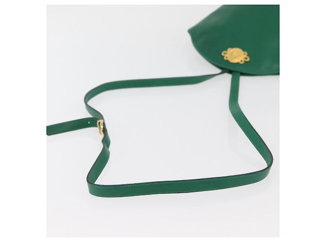Borsa a Spalla Salvatore Ferragamo in Pelle Verde Oro Auth 167004A D'oro - vista 7