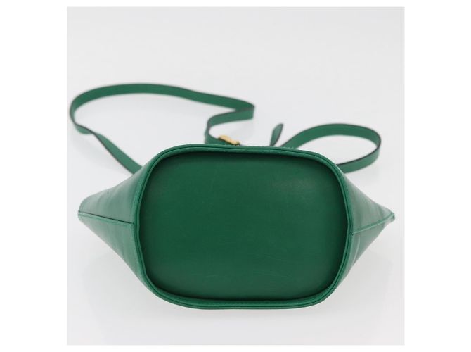 Borsa a Spalla Salvatore Ferragamo in Pelle Verde Oro Auth 167004A D'oro - vista 9