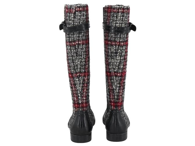 Dolce & Gabbana DOLCE&GABBANA Botas Largas Lana 37 Negro Auth 174624A - vista 3