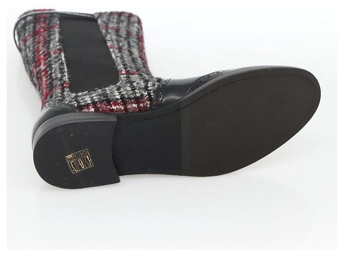 Dolce & Gabbana DOLCE&GABBANA Botas Largas Lana 37 Negro Auth 174624A - vista 7