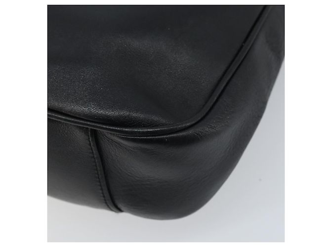 Borsa a mano in pelle Gucci Bamboo nera e oro 001 1638 3754 Auth YKZ262 Nero D'oro - vista 12