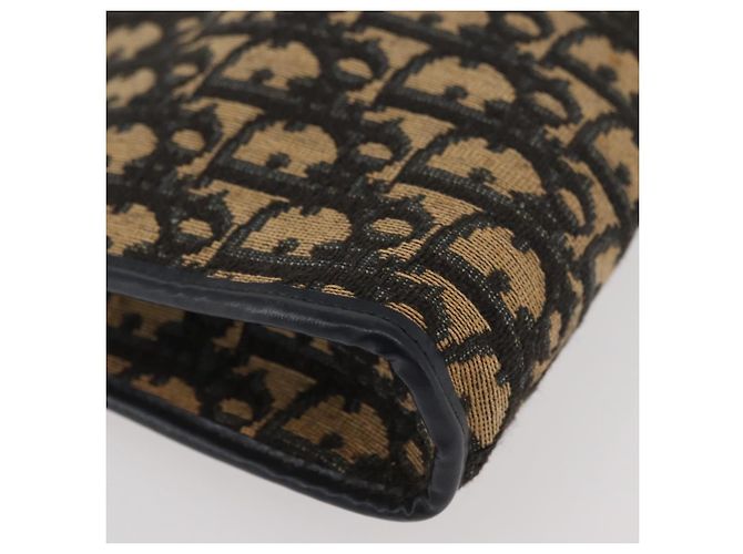 Borsa a Spalla in Tela Trotter Christian Dior Blu Navy e Oro Auth ARZ859 D'oro - vista 10