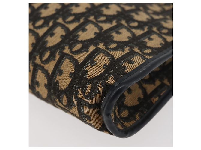 Borsa a Spalla in Tela Trotter Christian Dior Blu Navy e Oro Auth ARZ859 D'oro - vista 11