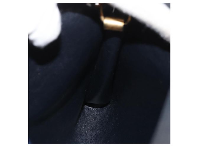 Borsa a Spalla in Tela Trotter Christian Dior Blu Navy e Oro Auth ARZ859 D'oro - vista 19