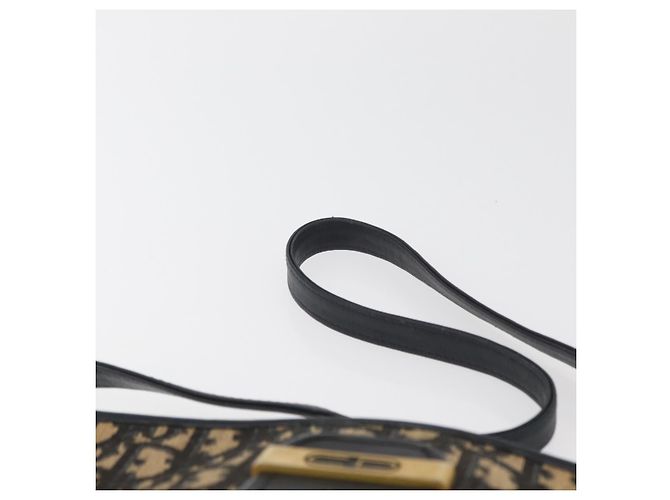 Borsa a Spalla in Tela Trotter Christian Dior Blu Navy e Oro Auth ARZ859 D'oro - vista 8