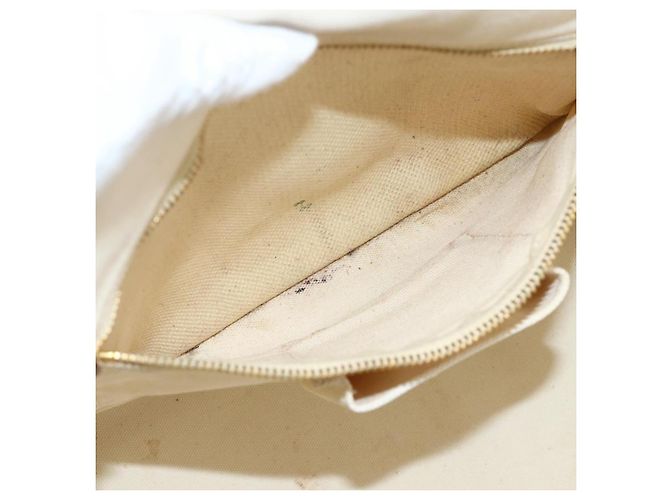 PRADA Canapa GM Borsa a mano in tela avorio oro Auth ka3683 D'oro Crudo - vista 22
