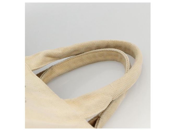 PRADA Canapa GM Borsa a mano in tela avorio oro Auth ka3683 D'oro Crudo - vista 8