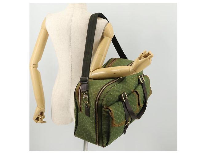 LOUIS VUITTON Borsa Boston Mini Claudine Monogram TST Khaki M42332 LV Auth gh1987 Cachi - vista 27