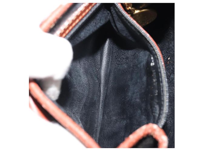 Pequin FENDI Pecan Canvas Handtasche PVC 2-Wege Schwarz Braun Auth INZ095 - Ansicht 23